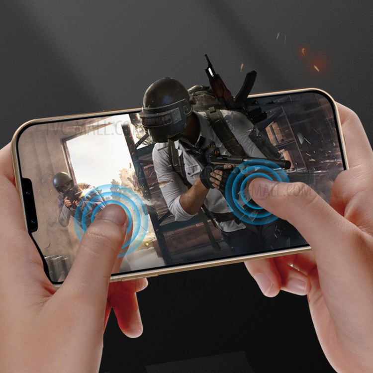 Double-sided buckle Double-sided Tempered Glass with Lens Protective Film Phone Shell for iPhone 12 mini - Blue-4
