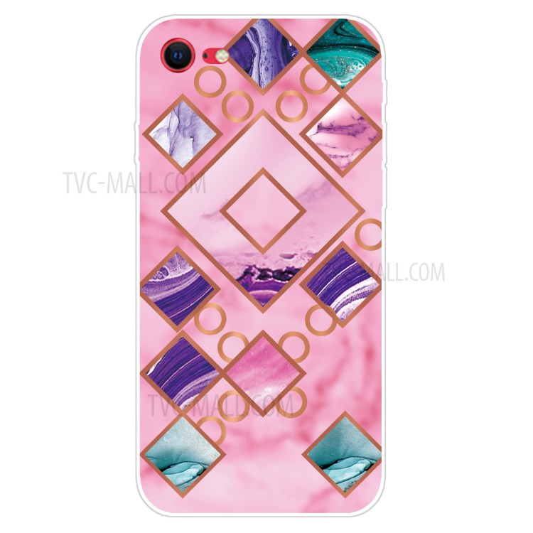 Marble Pattern Soft TPU Phone Case Protection Back Cover for iPhone 7/8/SE (2nd Generation) - Style A-1