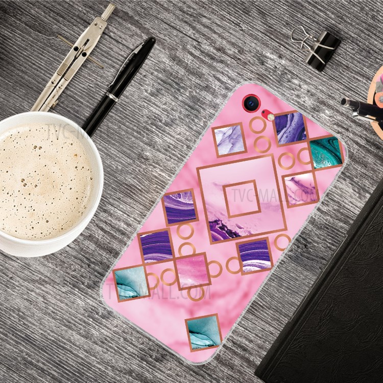 Marble Pattern Soft TPU Phone Case Protection Back Cover for iPhone 7/8/SE (2nd Generation) - Style A-3