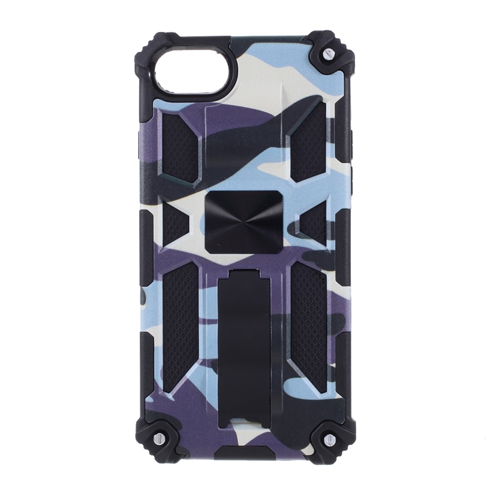 Detachable Camouflage Pattern Protector Kickstand Case Cover for iPhone 7/8 4.7 inch/SE (2nd Generation) - Navy Blue-11