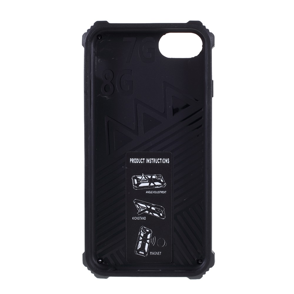 Detachable Camouflage Pattern Protector Kickstand Case Cover for iPhone 7/8 4.7 inch/SE (2nd Generation) - Navy Blue-12