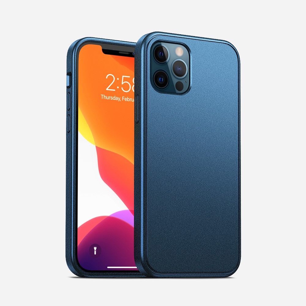 Quality TPU + PC Hybrid Case for iPhone 12 Pro / iPhone 12 - Blue-1