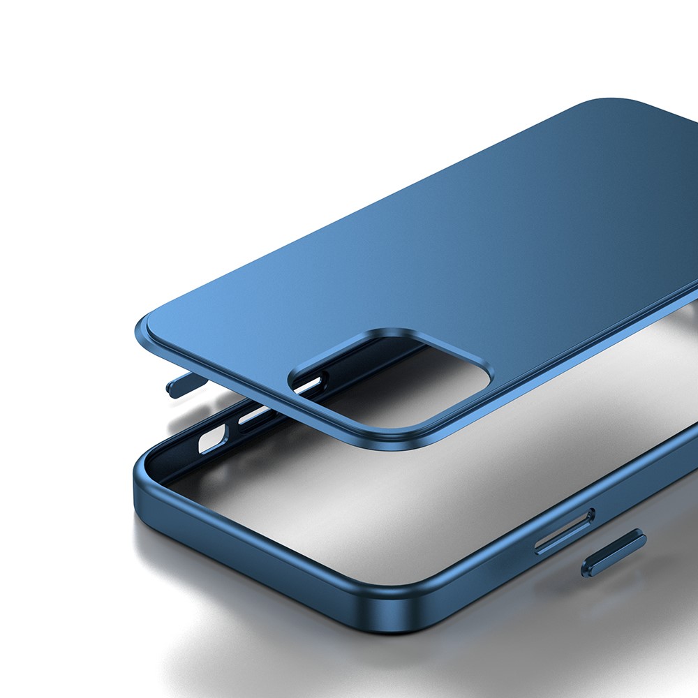 Quality TPU + PC Hybrid Case for iPhone 12 Pro / iPhone 12 - Blue-3