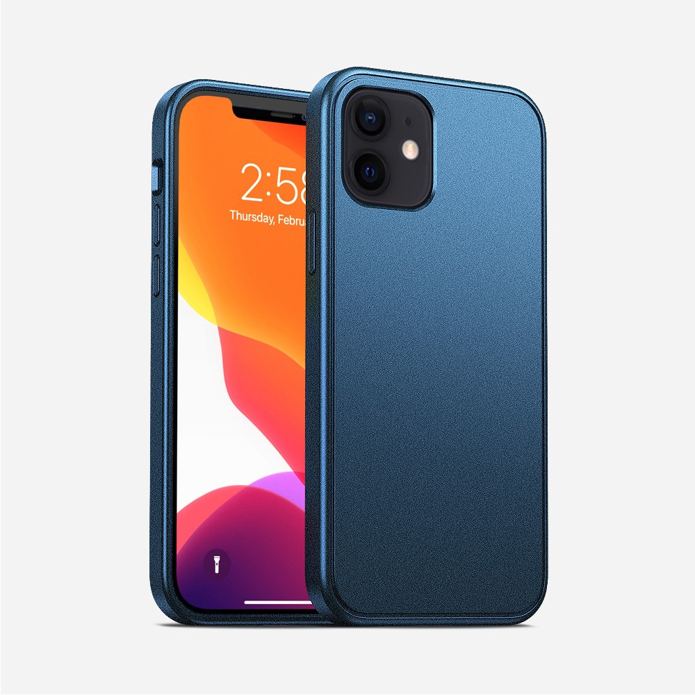 Quality TPU + PC Hybrid Case for iPhone 12 Mini - Blue-1
