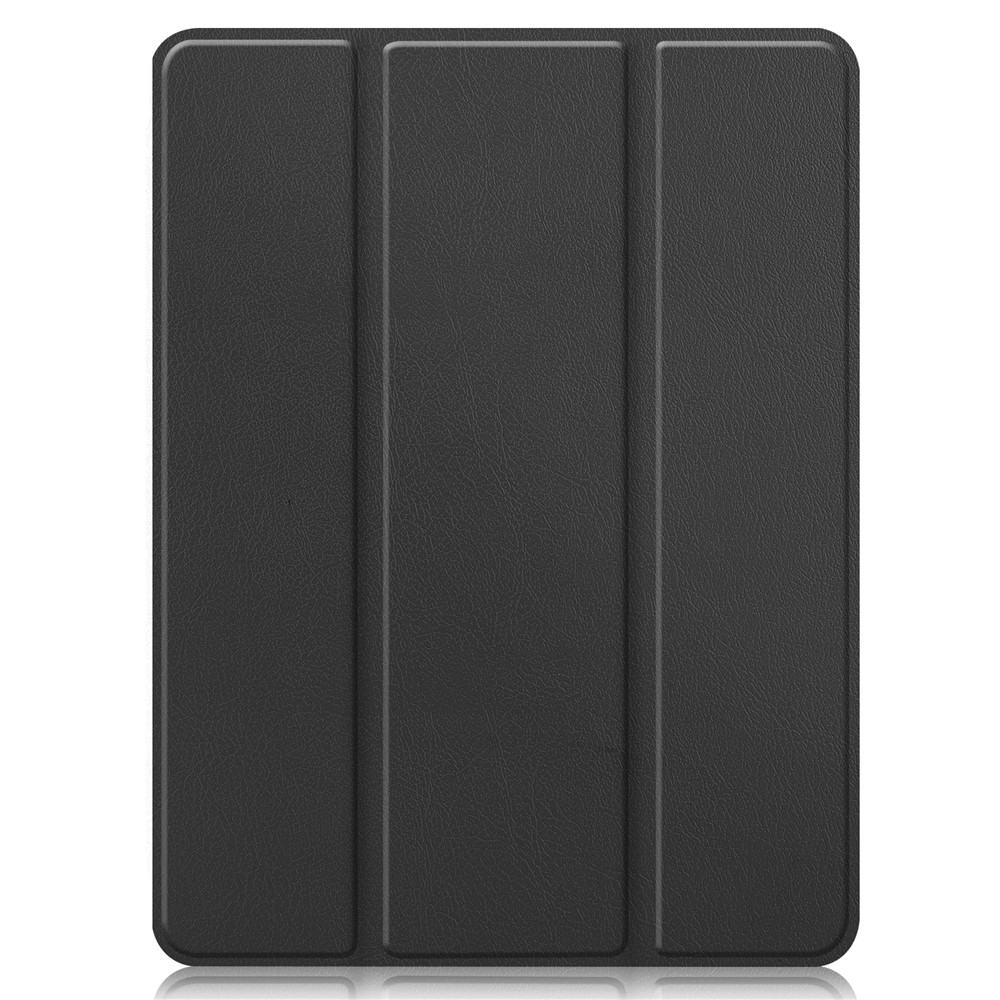 Tri-fold Stand PU Leather Tablet Cover Smart Case with Pen Slot for Apple iPad Pro 12.9-inch (2021) - Black-8