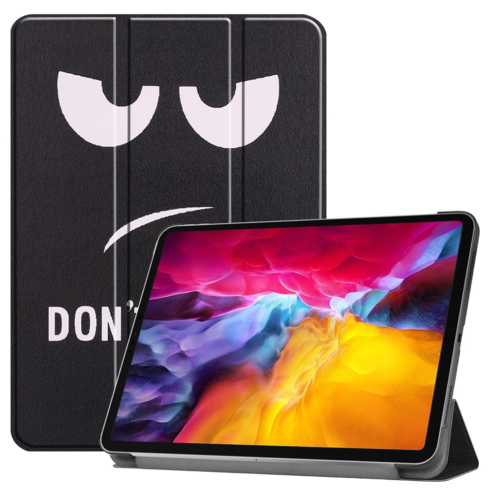 Pattern Printing Tri-fold Stand Case for iPad Pro 11-inch (2021), Folio PU Leather Auto Wake/Sleep Cover with Pen Slot  - Grimace