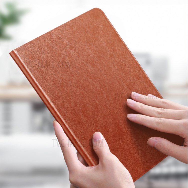 X-LEVEL Auto Sleep/Wake Function Leather Tablet Case Stand for iPad Pro 11-inch (2018/2021) - Brown-5