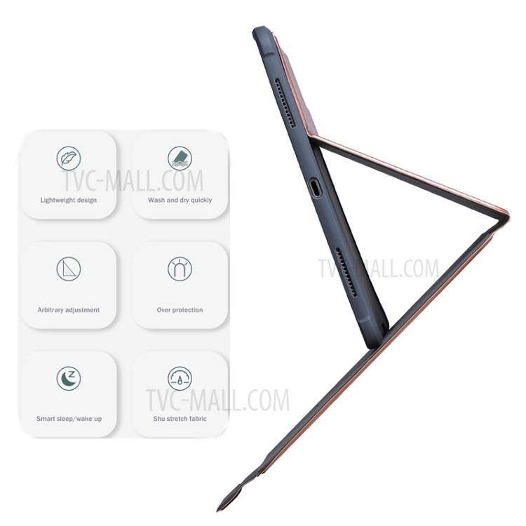 X-LEVEL Waltz Series PU Leather Tablet Cover for iPad 10.2 (2020) / 10.5 (2020) - Brown-3