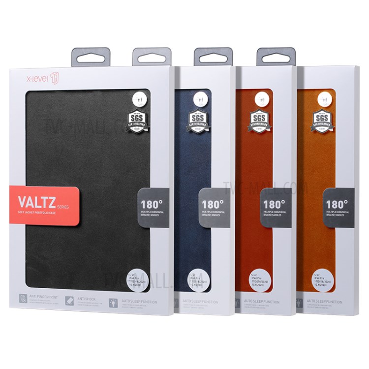 X-LEVEL Waltz Series PU Leather Tablet Cover for iPad 10.2 (2020) / 10.5 (2020) - Brown-6