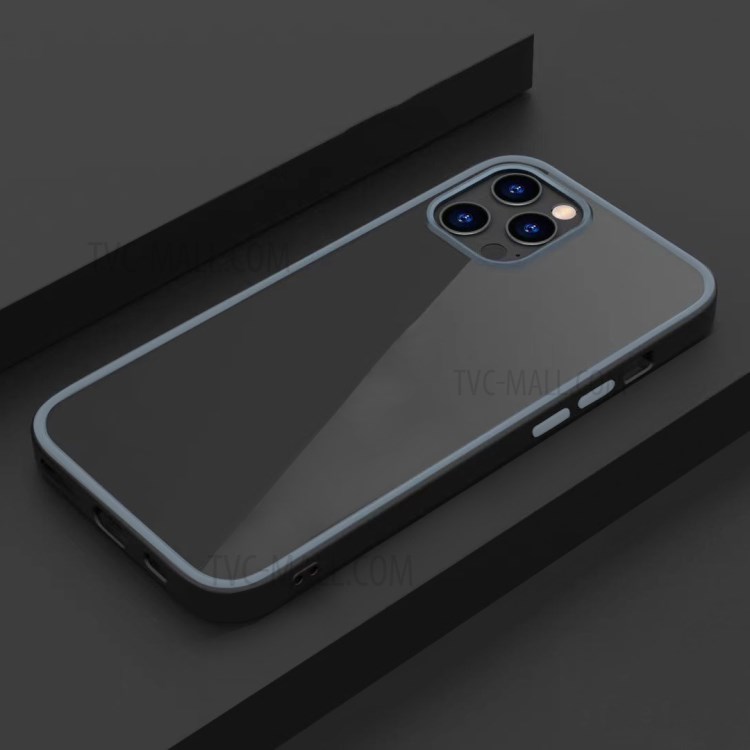TPU Frame + PC Back Panel Clear Hybrid Cover Case for iPhone 11 Pro 5.8 inch - Black-2