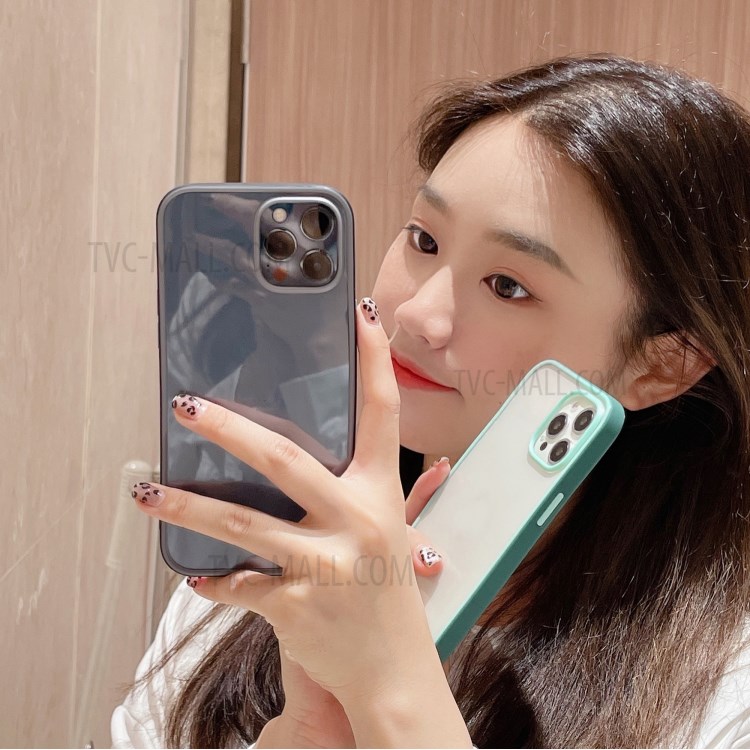 TPU Frame + PC Back Panel Clear Hybrid Cover Case for iPhone 11 Pro 5.8 inch - Black-4