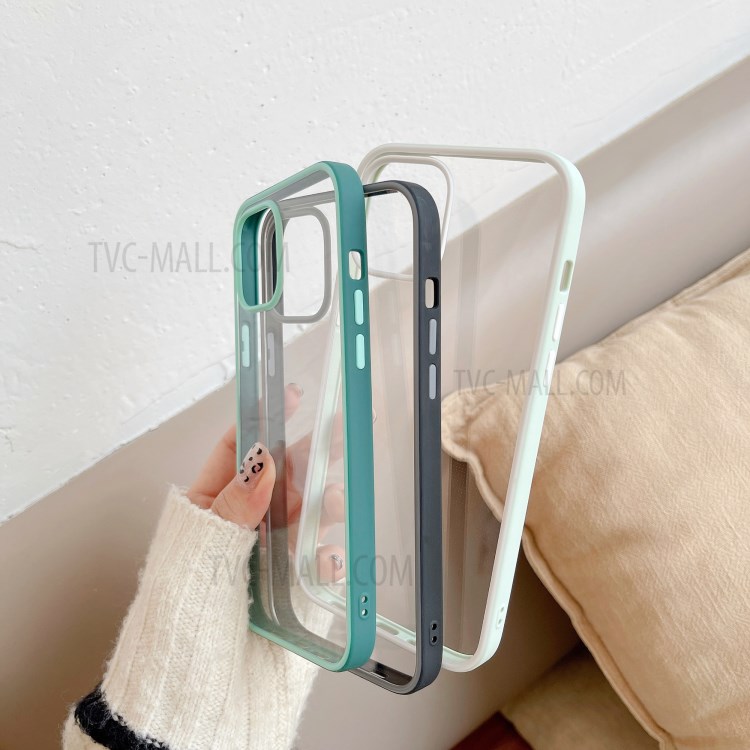TPU Frame + PC Back Panel Clear Hybrid Cover Case for iPhone 11 Pro 5.8 inch - Black-6