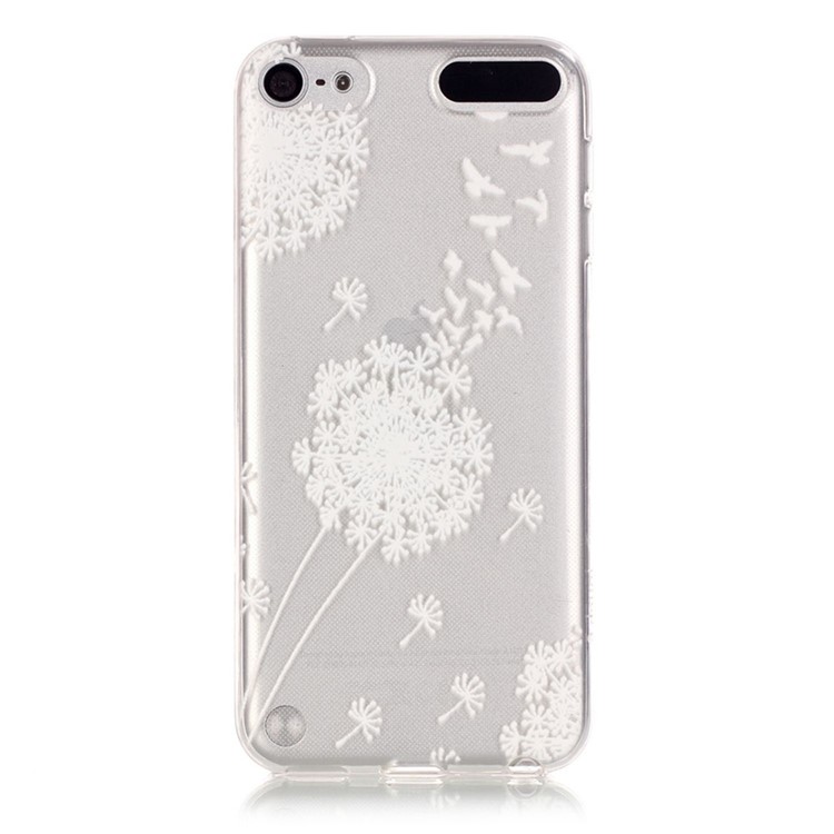 

Vivid Embossed Pattern TPU Gel Back Cover for iPod Touch 5/6 - Flying Dandelion