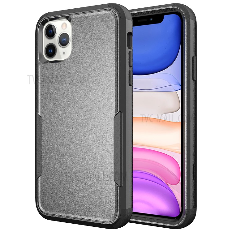 Full Protection Shock-Proof TPU + PC Hybrid Phone Case for iPhone 11 Pro 5.8 inch - Black/Black-6