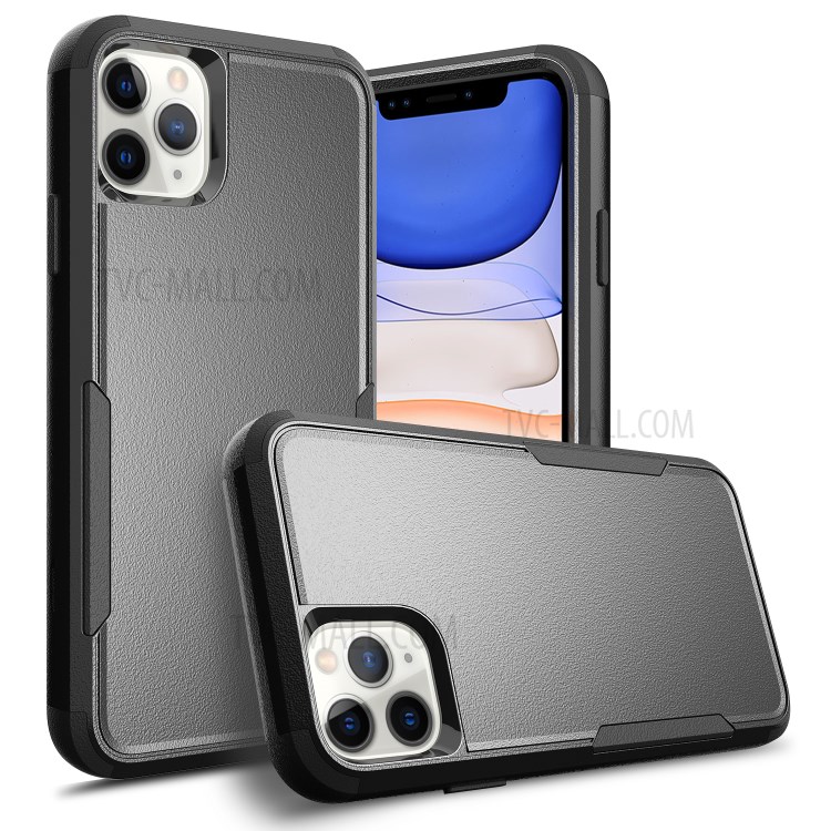 Full Protection Shock-Proof TPU + PC Hybrid Phone Case for iPhone 11 Pro 5.8 inch - Black/Black-7