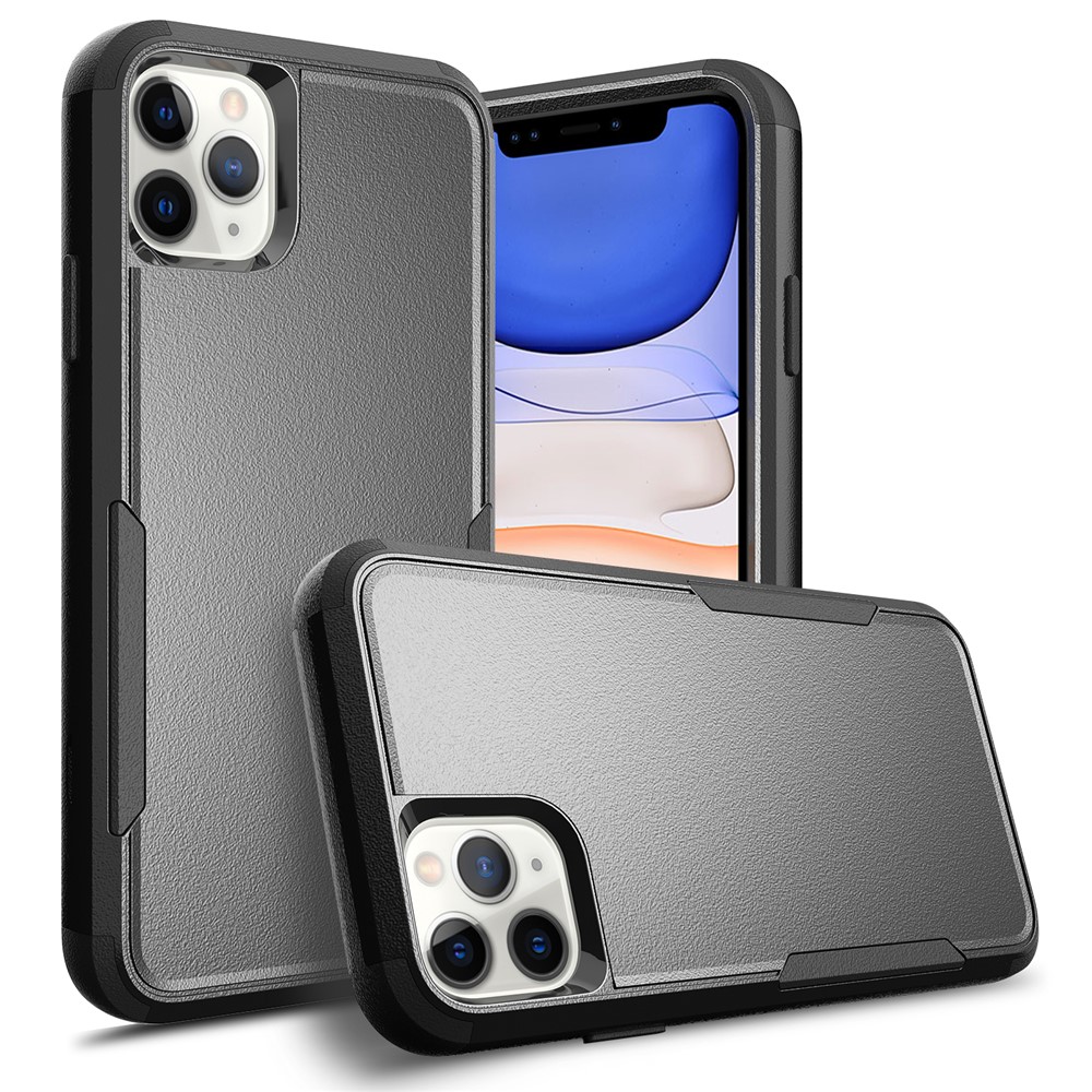 Anti-Drop Full Protection TPU + PC Hybrid Phone Case for iPhone 11 Pro Max 6.5 inch - Black/Black-7