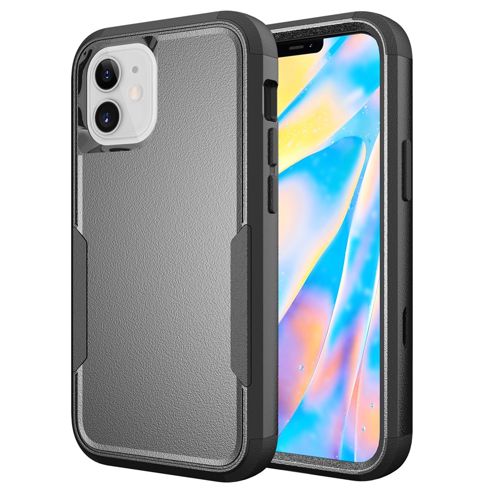 Präzise Cut-Out-TPU + PC-Hybrid-Telefonkasten Für IPhone 12 Mini - Schwarz Schwarz-8