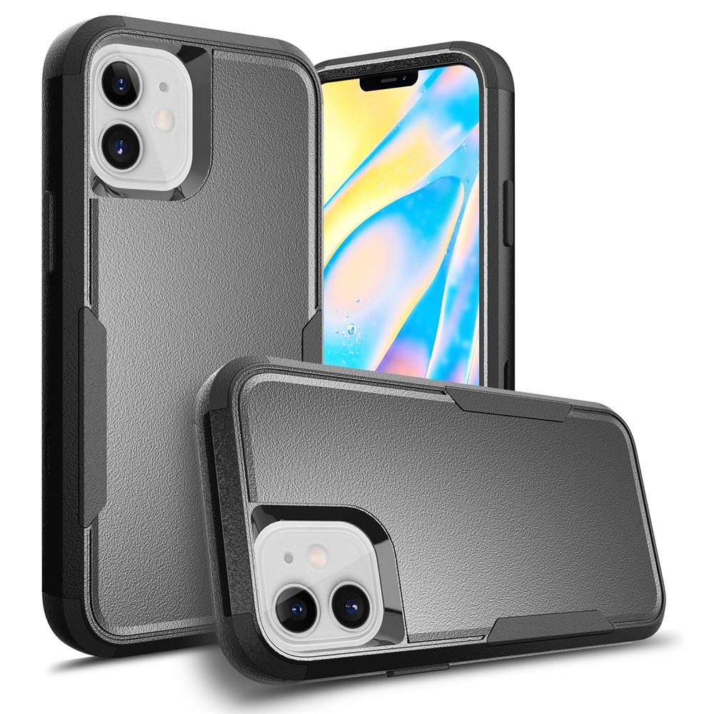 Präzise Cut-Out-TPU + PC-Hybrid-Telefonkasten Für IPhone 12 Mini - Schwarz Schwarz-9