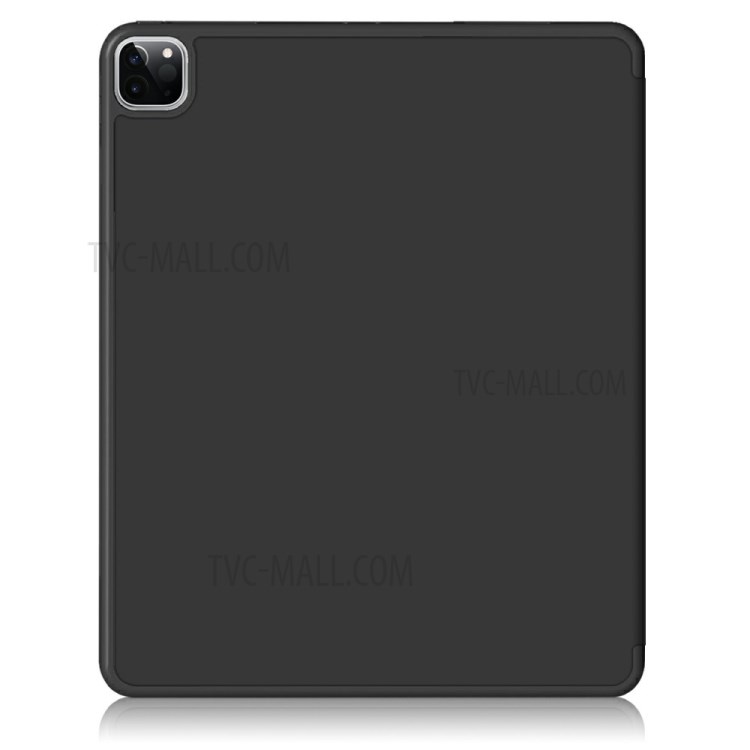 Trifold Auto Sleep / Wake Stand PU Cuir Tablet Case Avec Stylo à Stylo Pour Ipad Air (2020) / Air (2022) / Pro 11-pouces (2018) / (2020) (2021) - le Noir