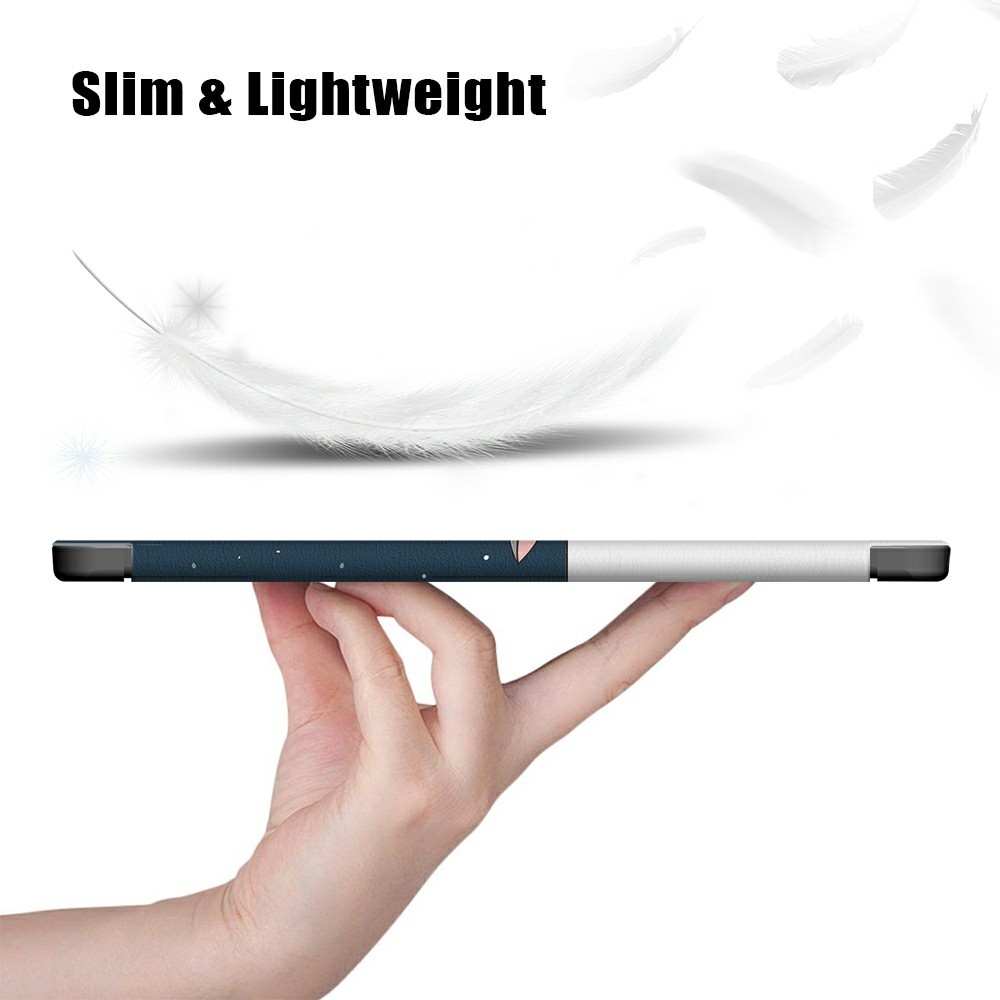 Pattern Printing Tri-fold Auto Sleep/Wake TPU Leather Smart Tablet Stand Case with Pen Slot for iPad Air (2020) / Pro 11-inch (2018)/(2020)(2021) - Good Night-6