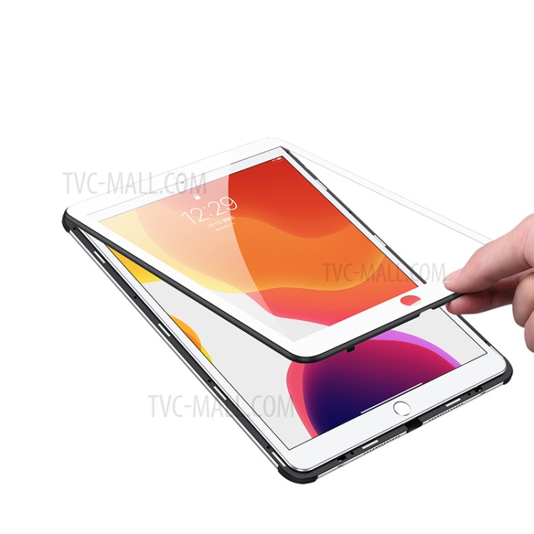 Magnetic Installation Metal Frame + Tempered Glass + PU Leather Protective Case for iPad Air 10.5 inch (2019) - Black-2