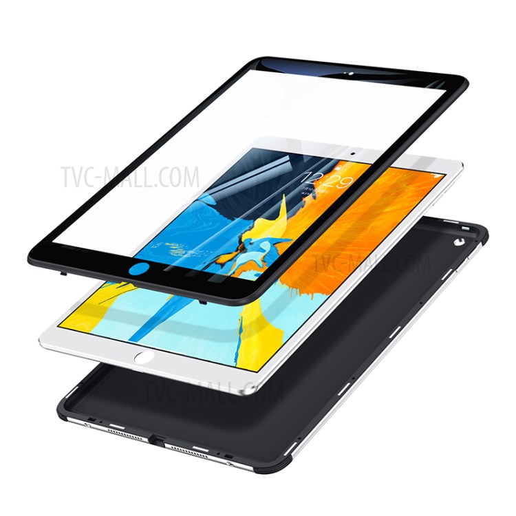 Magnetic Installation Metal Frame + Tempered Glass + PU Leather Protective Case for iPad Air 10.5 inch (2019) - Black-5