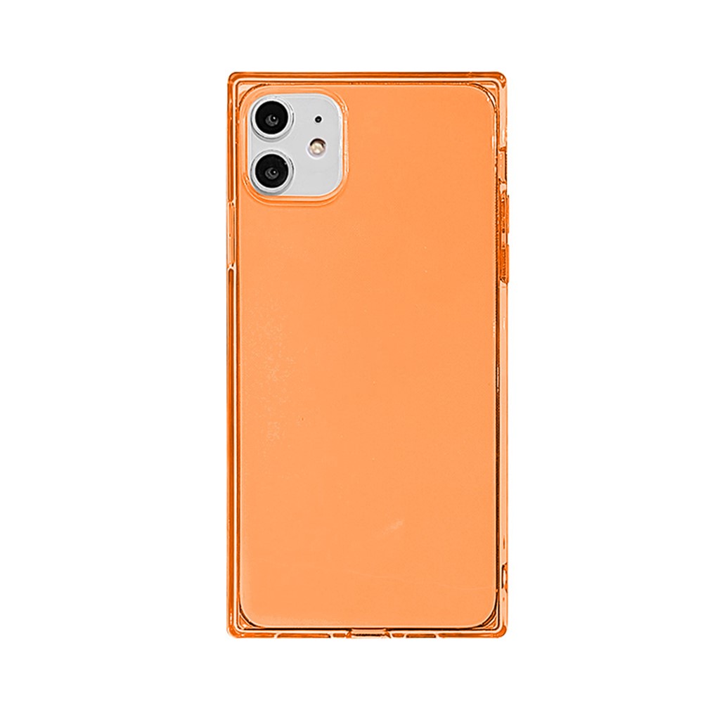 NXE Fluorescence Series Plain TPU Phone Case for iPhone 12 mini - Orange-1