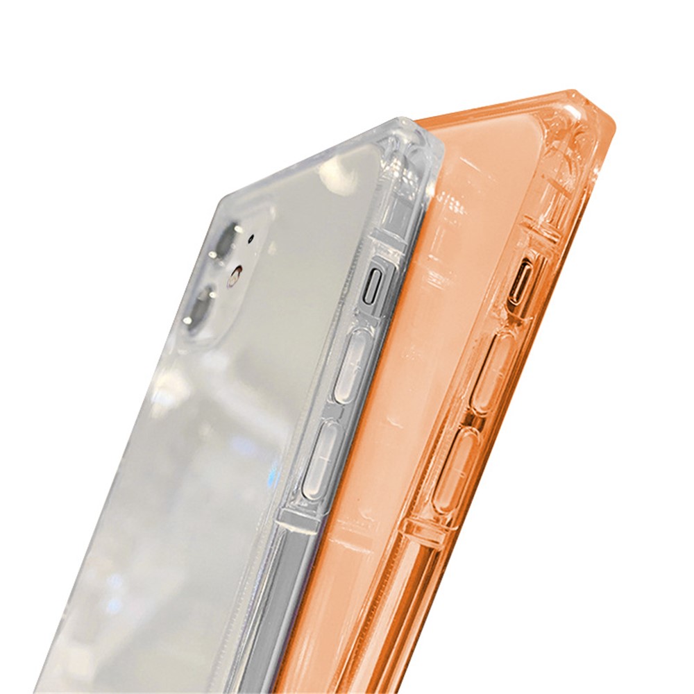 NXE Fluorescence Series Plain TPU Phone Case for iPhone 12 mini - Orange-3