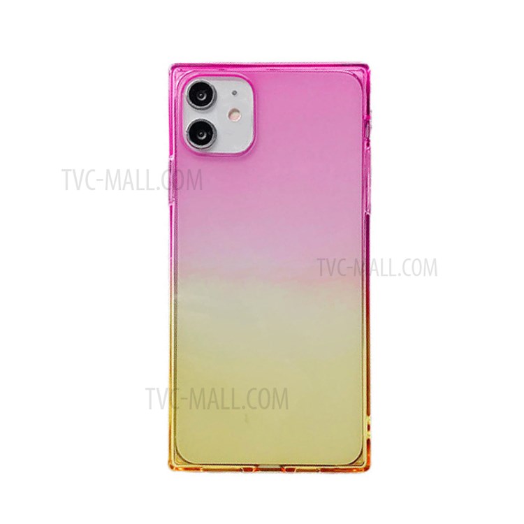 NXE Gradient Color Design Precise Cut-Out TPU Phone Protector Cover for iPhone 11 6.1 inch - Pink/Gold-1