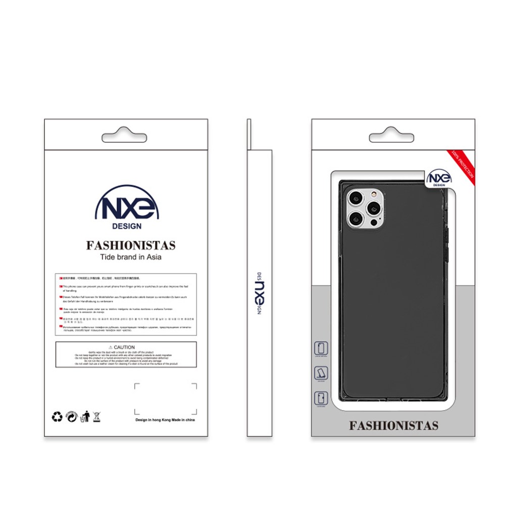 NXE Fluorescence Series Flexible TPU Plain Phone Case Pour Iphone 12 Pro Max - le Noir-5