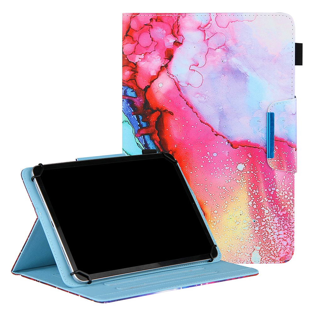 Pattern Printing Universal Cross Texture Leather Tablet Case for 10-inch Tablets - Color-1