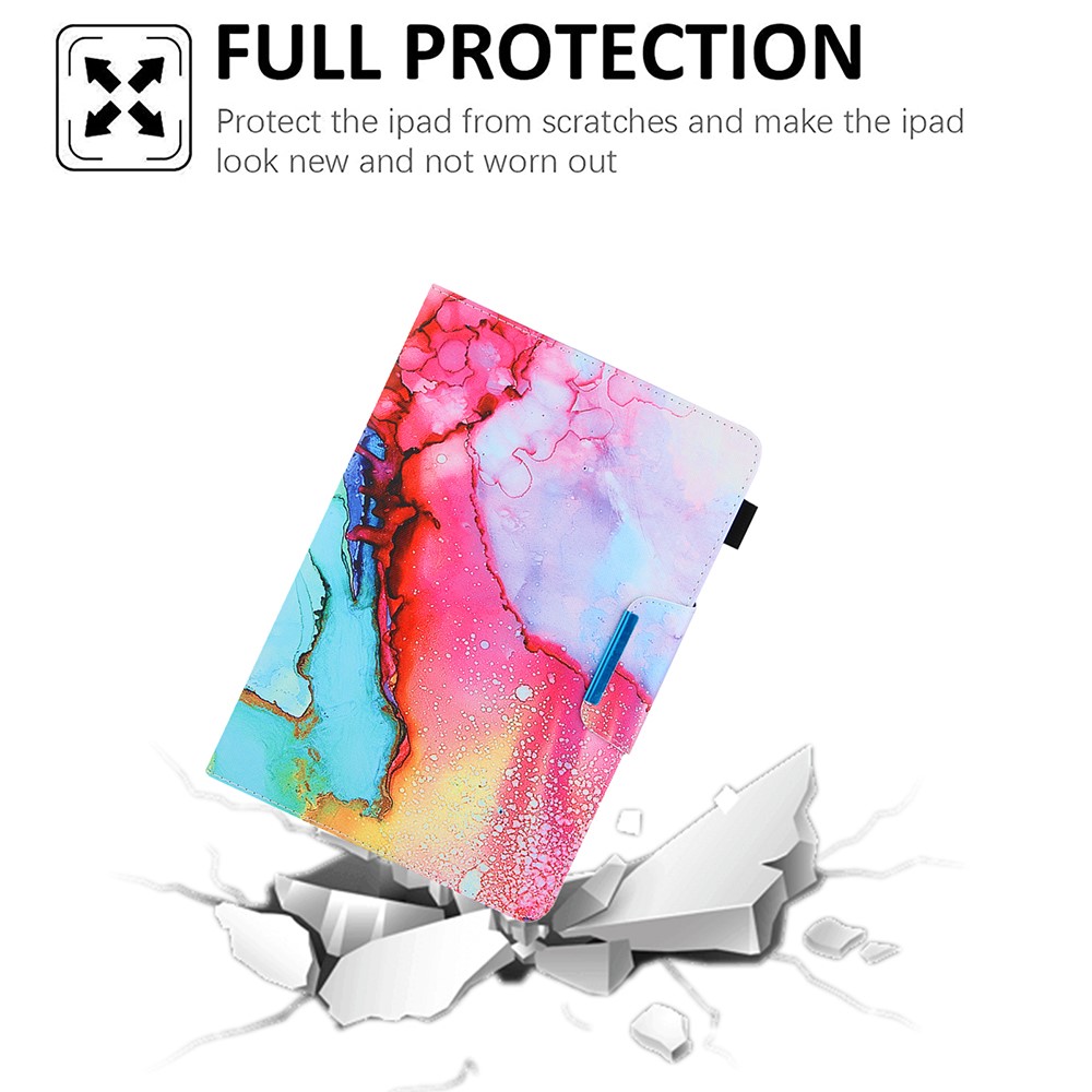 Pattern Printing Universal Cross Texture Leather Tablet Case for 10-inch Tablets - Color-2