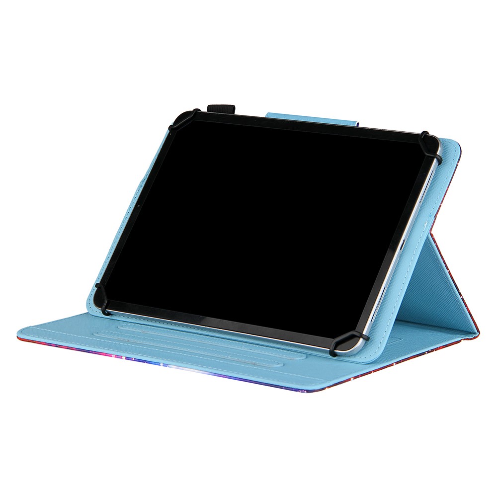 Pattern Printing Universal Cross Texture Leather Tablet Case for 10-inch Tablets - Color-8