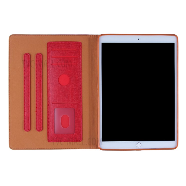 Pattern Imprinting Design Leather Tablet Protective Shell for iPad 10.2 (2019)/(2020)/Pro 10.5-inch (2017)/Air 10.5 inch (2019) - Red-10