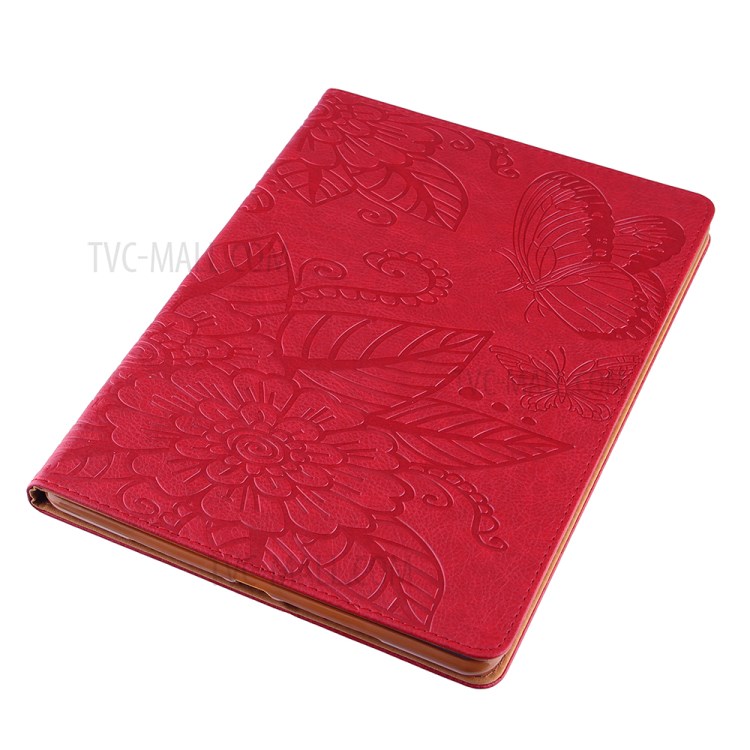 Pattern Imprinting Design Leather Tablet Protective Shell for iPad 10.2 (2019)/(2020)/Pro 10.5-inch (2017)/Air 10.5 inch (2019) - Red-11