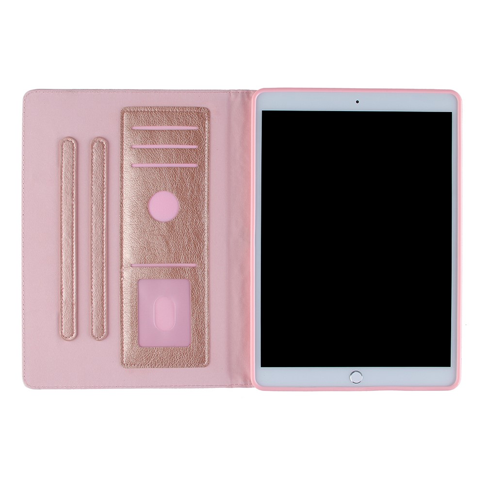 Pattern Imprinting Design Leather Tablet Protective Shell for iPad 10.2 (2019)/(2020)/Pro 10.5-inch (2017)/Air 10.5 inch (2019) - Rose Gold-10