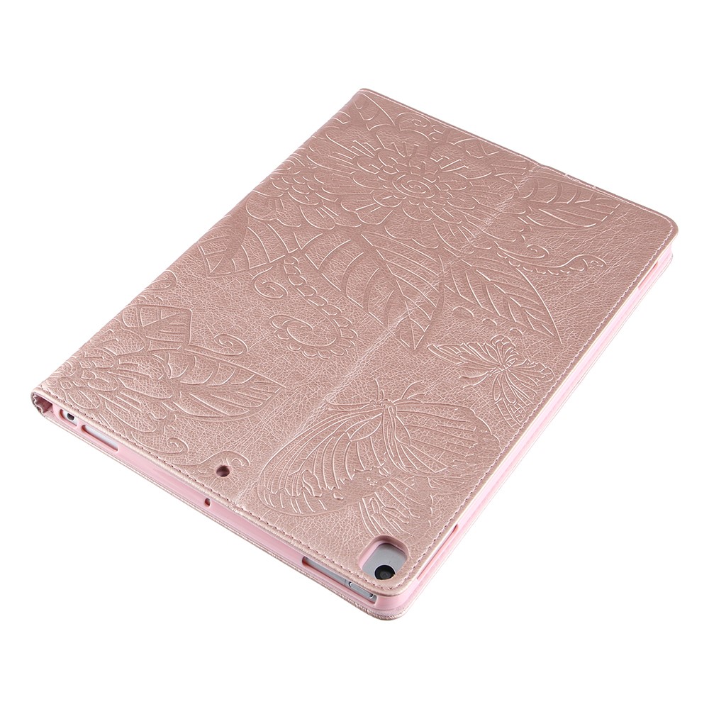 Pattern Imprinting Design Leather Tablet Protective Shell for iPad 10.2 (2019)/(2020)/Pro 10.5-inch (2017)/Air 10.5 inch (2019) - Rose Gold-12