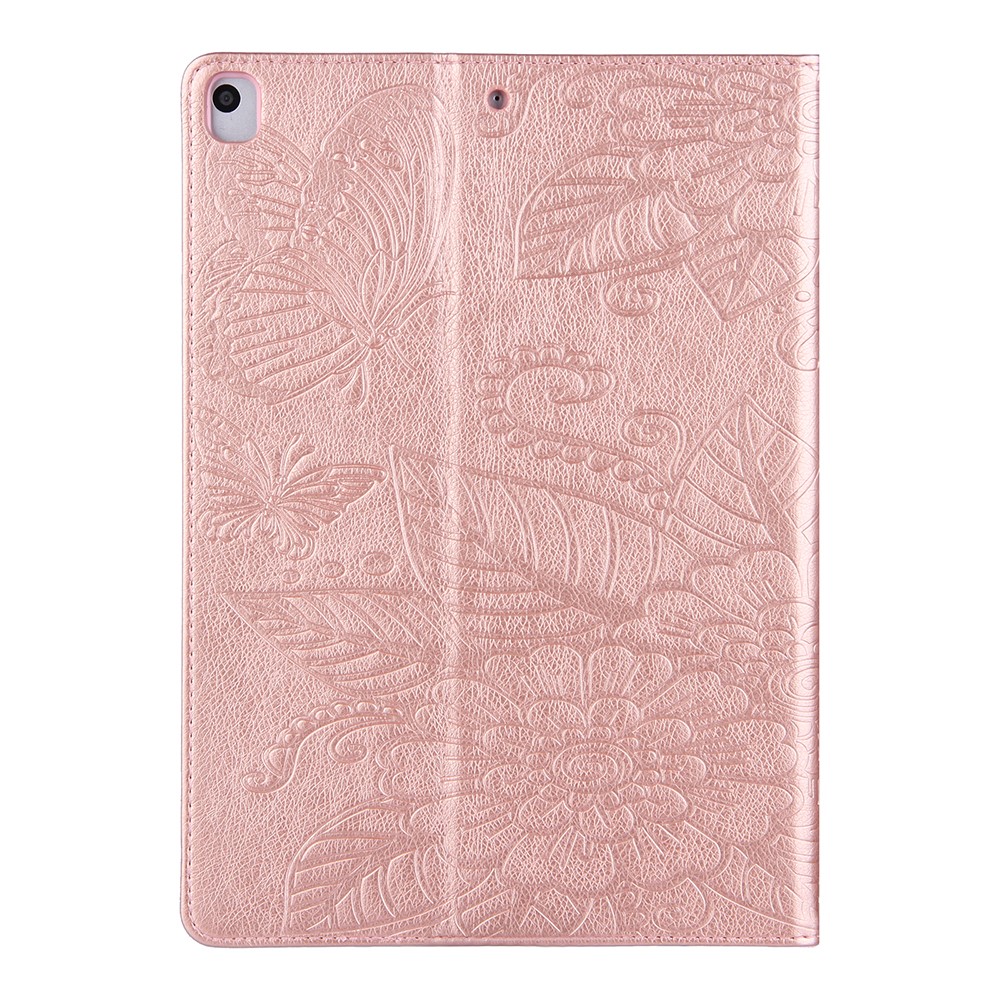 Pattern Imprinting Design Leather Tablet Protective Shell for iPad 10.2 (2019)/(2020)/Pro 10.5-inch (2017)/Air 10.5 inch (2019) - Rose Gold-7