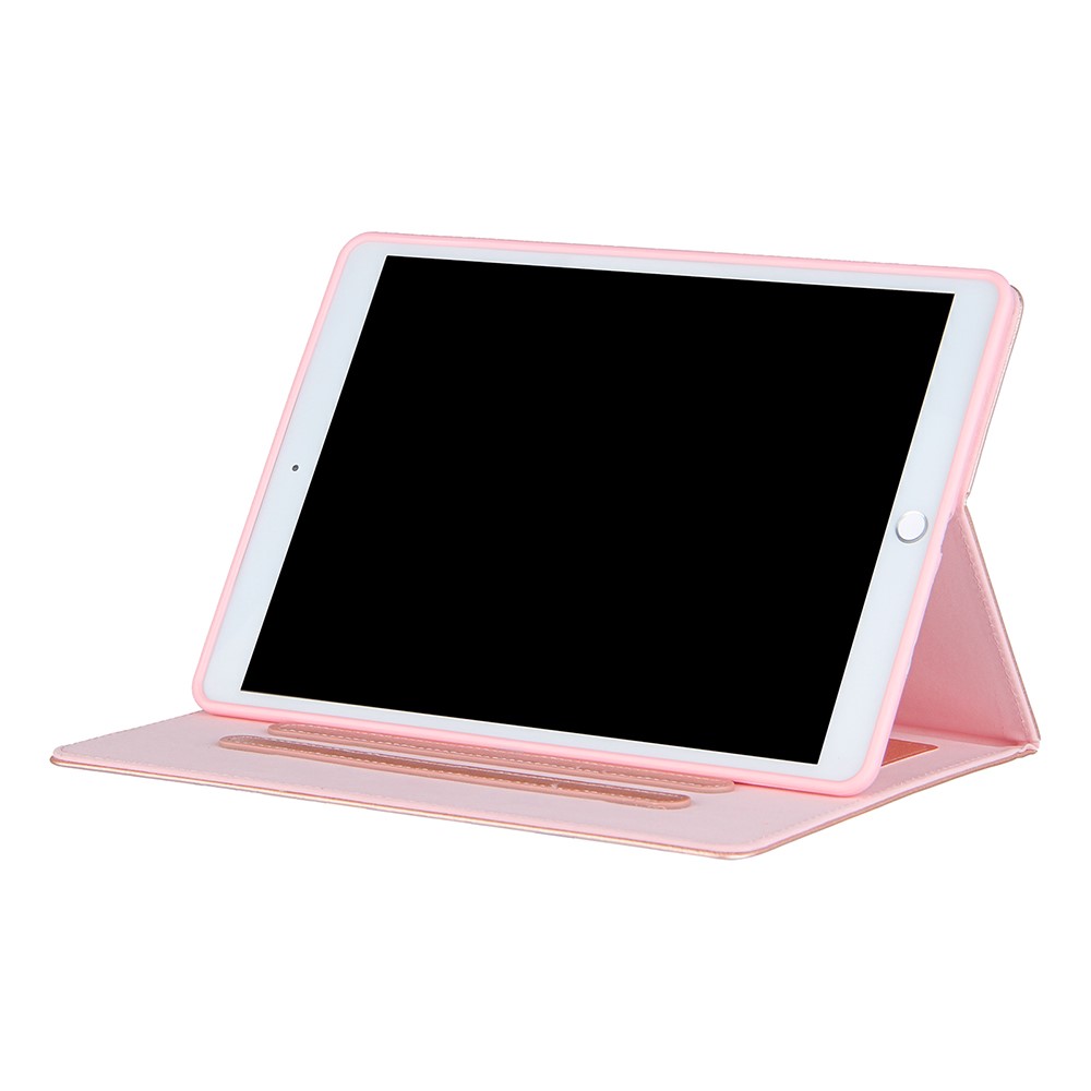 Pattern Imprinting Design Leather Tablet Protective Shell for iPad 10.2 (2019)/(2020)/Pro 10.5-inch (2017)/Air 10.5 inch (2019) - Rose Gold-8