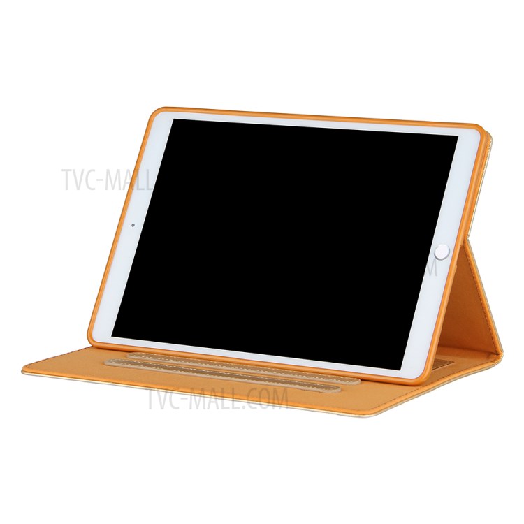 Pattern Imprinting Design Leather Tablet Protective Shell for iPad 10.2 (2019)/(2020)/Pro 10.5-inch (2017)/Air 10.5 inch (2019) - Gold-8