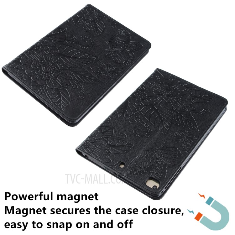 Pattern Imprinting Full Protection Leather Tablet Protective Shell for iPad Mini 1/2/3/4/(2019) 7.9 inch - Black-6