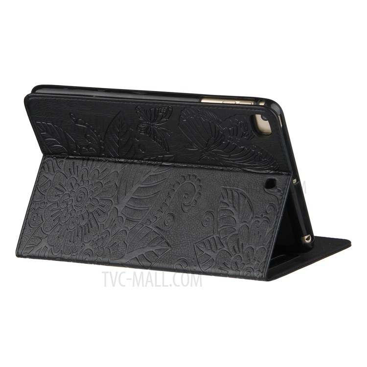 Pattern Imprinting Full Protection Leather Tablet Protective Shell for iPad Mini 1/2/3/4/(2019) 7.9 inch - Black-9