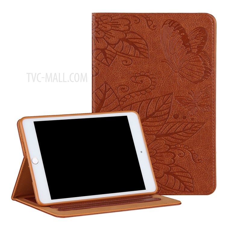 Pattern Imprinting Full Protection Leather Tablet Protective Shell for iPad Mini 1/2/3/4/(2019) 7.9 inch - Brown-1