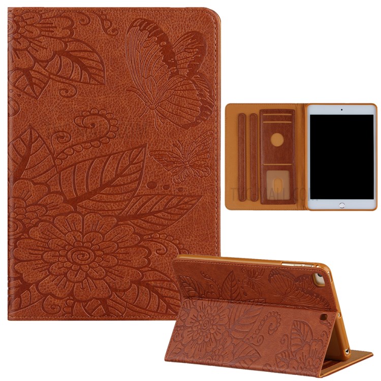Pattern Imprinting Full Protection Leather Tablet Protective Shell for iPad Mini 1/2/3/4/(2019) 7.9 inch - Brown-13