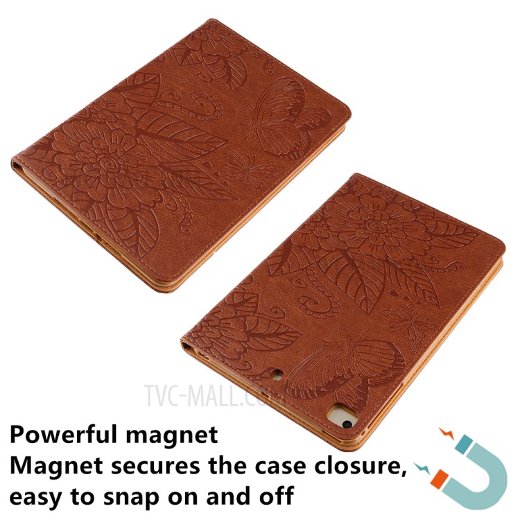 Pattern Imprinting Full Protection Leather Tablet Protective Shell for iPad Mini 1/2/3/4/(2019) 7.9 inch - Brown-6