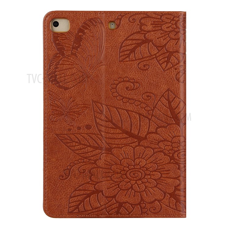 Pattern Imprinting Full Protection Leather Tablet Protective Shell for iPad Mini 1/2/3/4/(2019) 7.9 inch - Brown-7