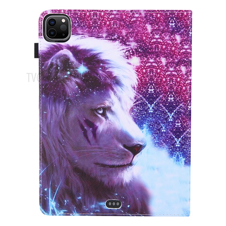 Full Protection Pattern Printing Leather Tablet Case for iPad Pro 10.5-inch (2017)/Air 10.5 inch (2019)/10.2 (2020)/(2019) - Lion-3