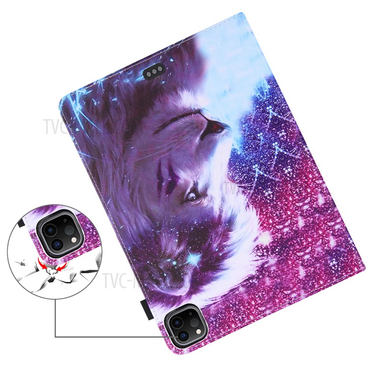 Full Protection Pattern Printing Leather Tablet Case for iPad Pro 10.5-inch (2017)/Air 10.5 inch (2019)/10.2 (2020)/(2019) - Lion-6