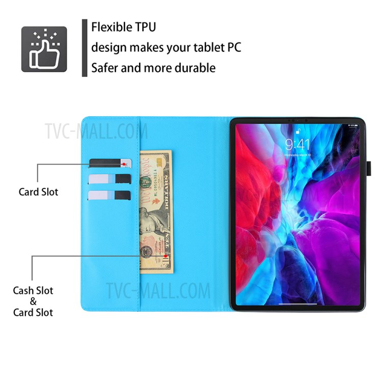 Full Protection Pattern Printing Leather Tablet Case for iPad Pro 10.5-inch (2017)/Air 10.5 inch (2019)/10.2 (2020)/(2019) - Lion-9