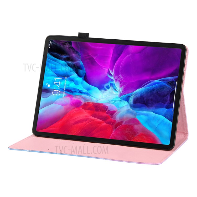 Full Protection Pattern Printing Leather Tablet Case for iPad Pro 10.5-inch (2017)/Air 10.5 inch (2019)/10.2 (2020)/(2019) - Red/Purple/Green-4